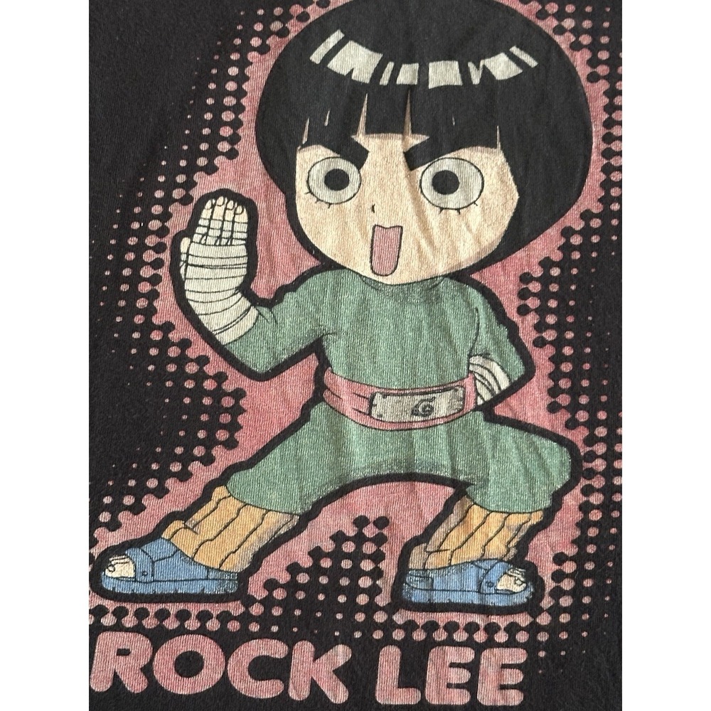 Vintage Y2K Naruto Rock Lee Graphic, Anime Shirt Size XLG Fitted! VTG - Picture 3 of 9